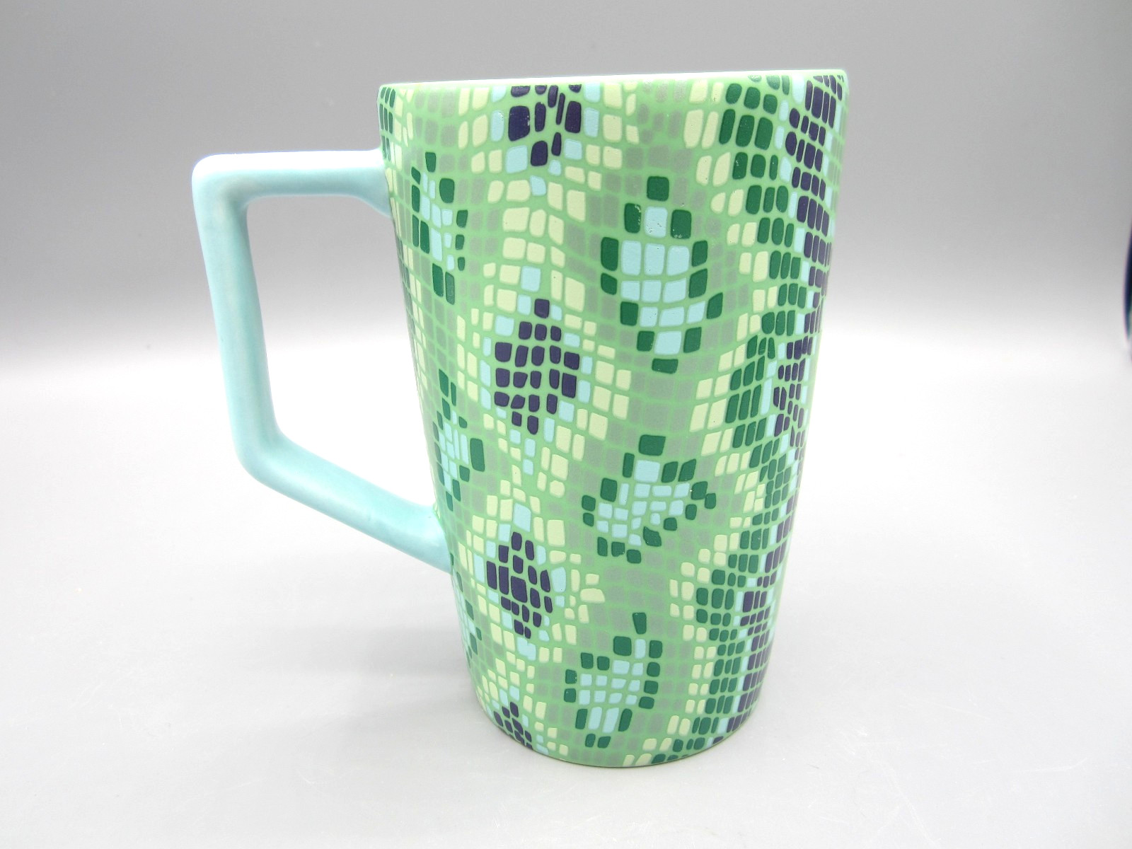 Starbucks/Teavana Pastel Teal Blue & Maroon Green Tea Coffee Mug 12 oz 2016 (23} Starbucks/Teavana Pastel Teal Blue & Maroon Green Tea Coffee Mug 12 oz 2016 (23}