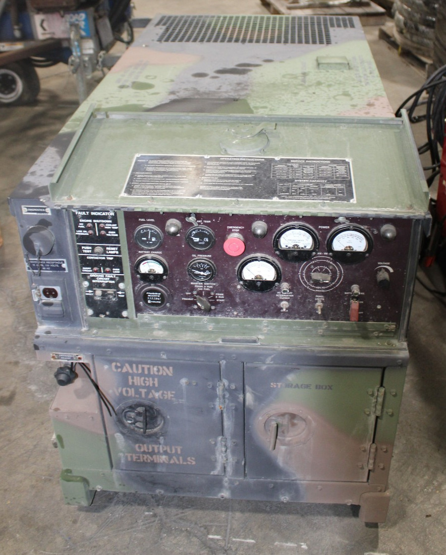 10KW MILITARY DIESEL GENERATOR MEP-803A   Working
