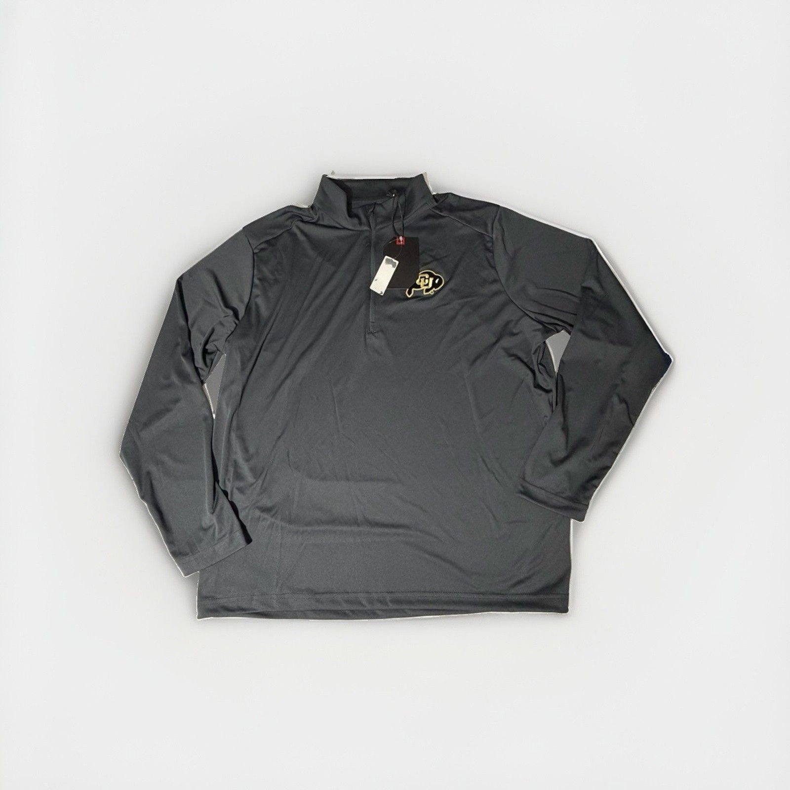 NWT Antigua Colorado Buffaloes CU Men’s XL Black 1/4 Zip Pullover Embroidered NWT Antigua Colorado Buffaloes CU Men’s XL Black 1/4 Zip Pullover Embroidered