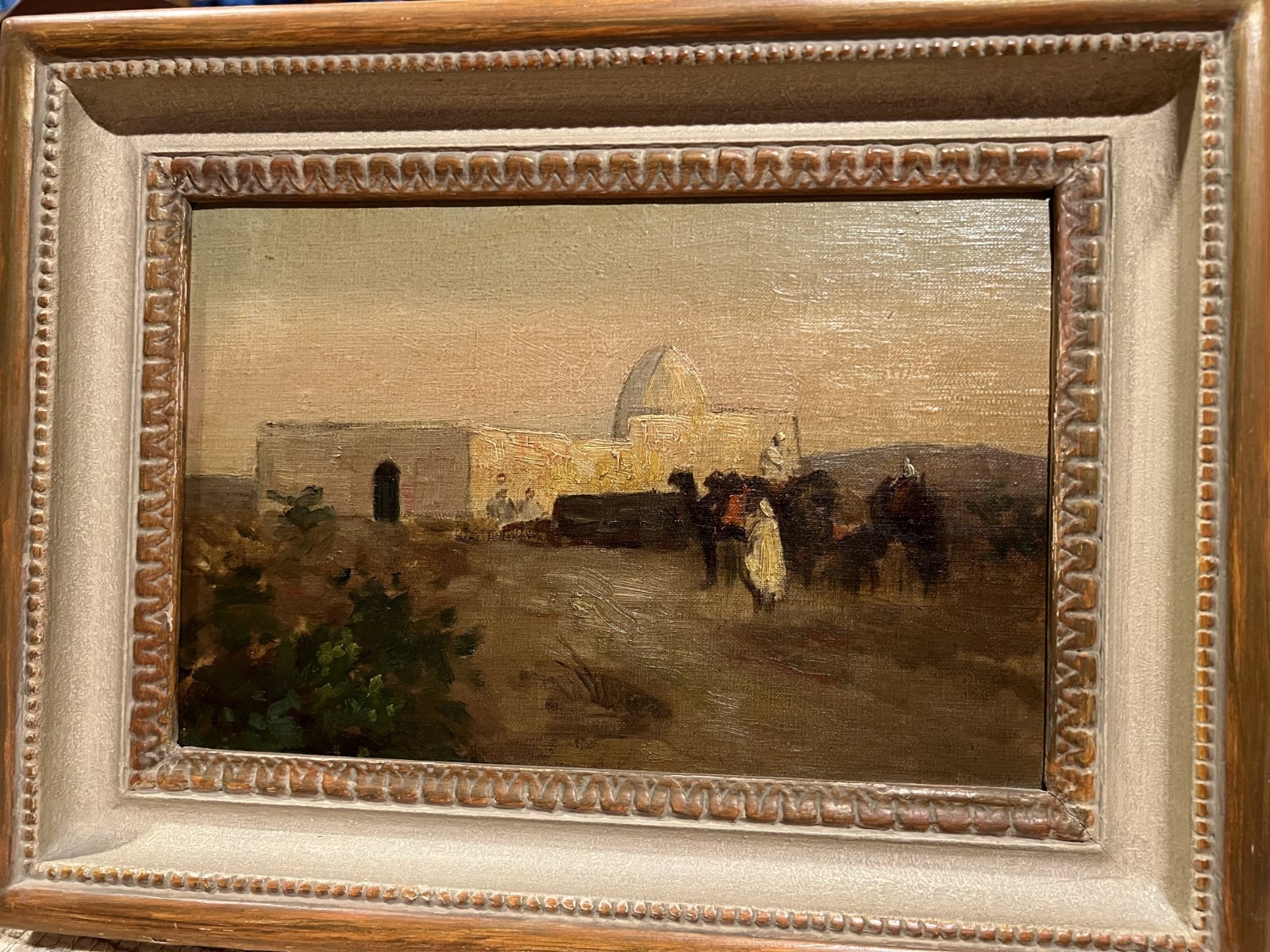 antique oil painting on wood panel antique oil painting on wood panel