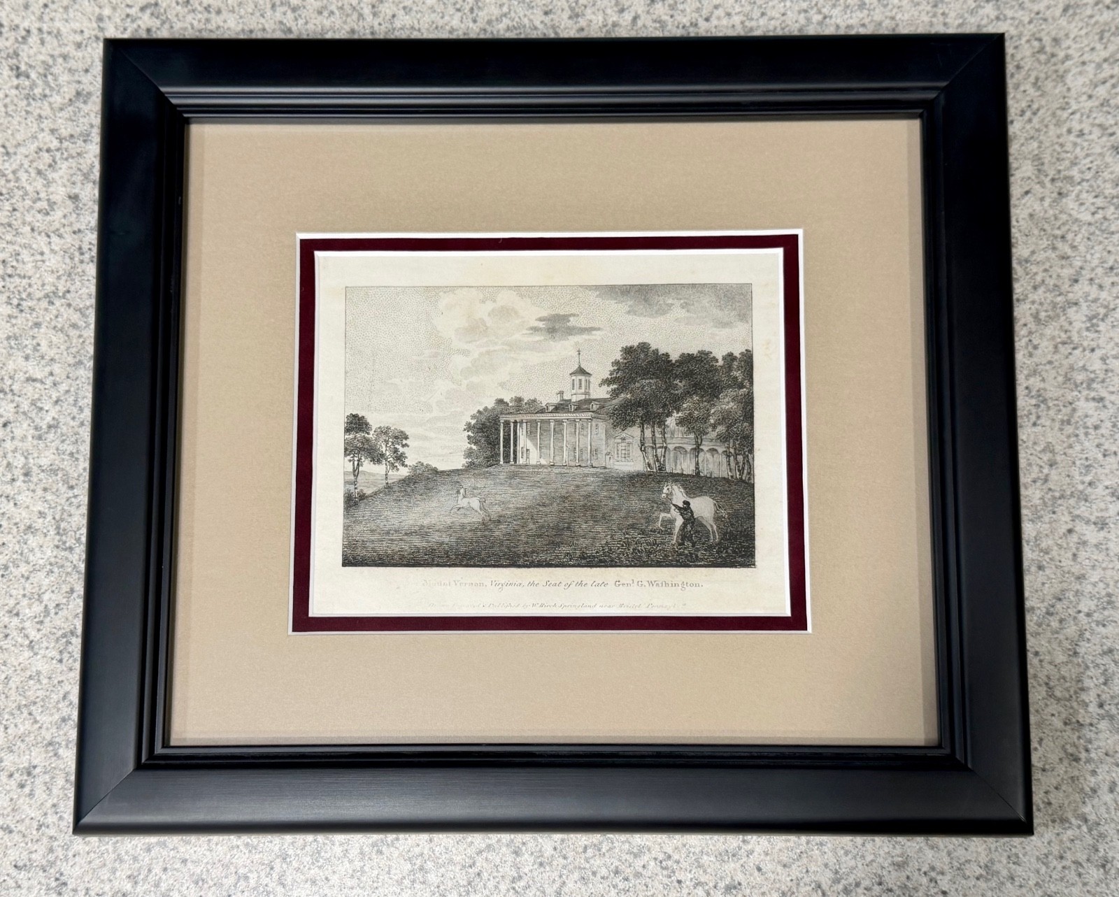 Mount Vernon, Virginia, the Seat of the late Genl. G. Washington. William Birch Mount Vernon, Virginia, the Seat of the late Genl. G. Washington. William Birch