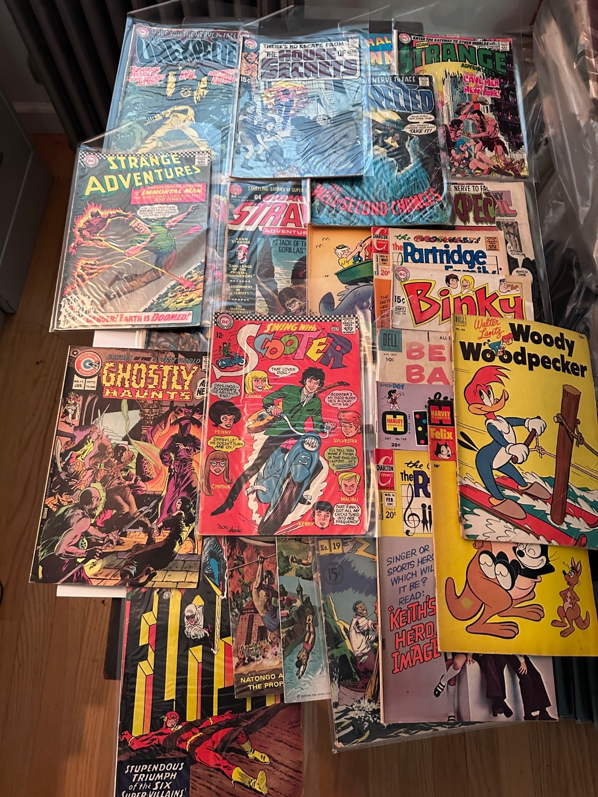 Lot of 22 Horror and Kids Silver Age and Bronze Age ecclectic Comic Books lowgrd