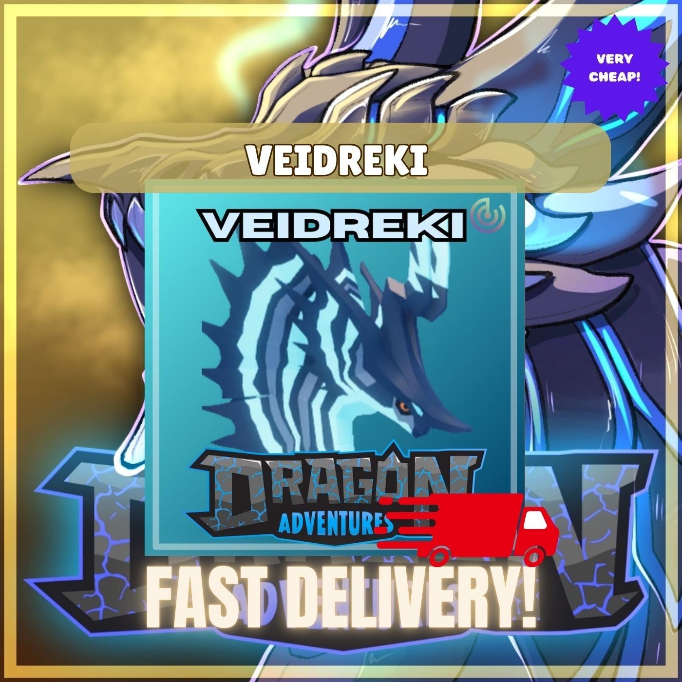 RANDOM FM DBL VEIDREKI - Dragon Adventures D.A - CHEAPEST - FAST DELIVERY