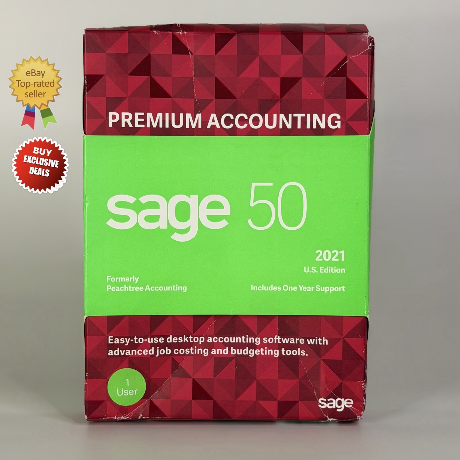 NEW Sage 50 Premium Accounting 2021 U.S. Edition 1-User for Windows - SEALED NEW Sage 50 Premium Accounting 2021 U.S. Edition 1-User for Windows - SEALED