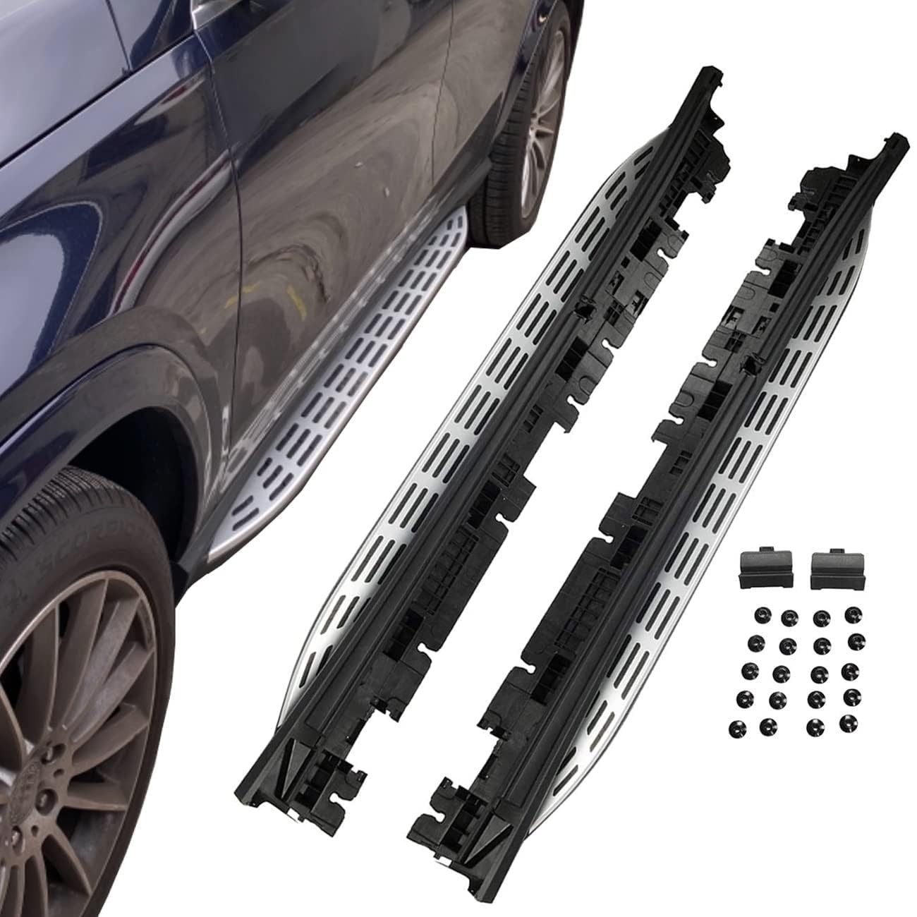 Side Step Running Boards Nerf Bar for 2020-2025 W167 GLE Class Driver Passenger