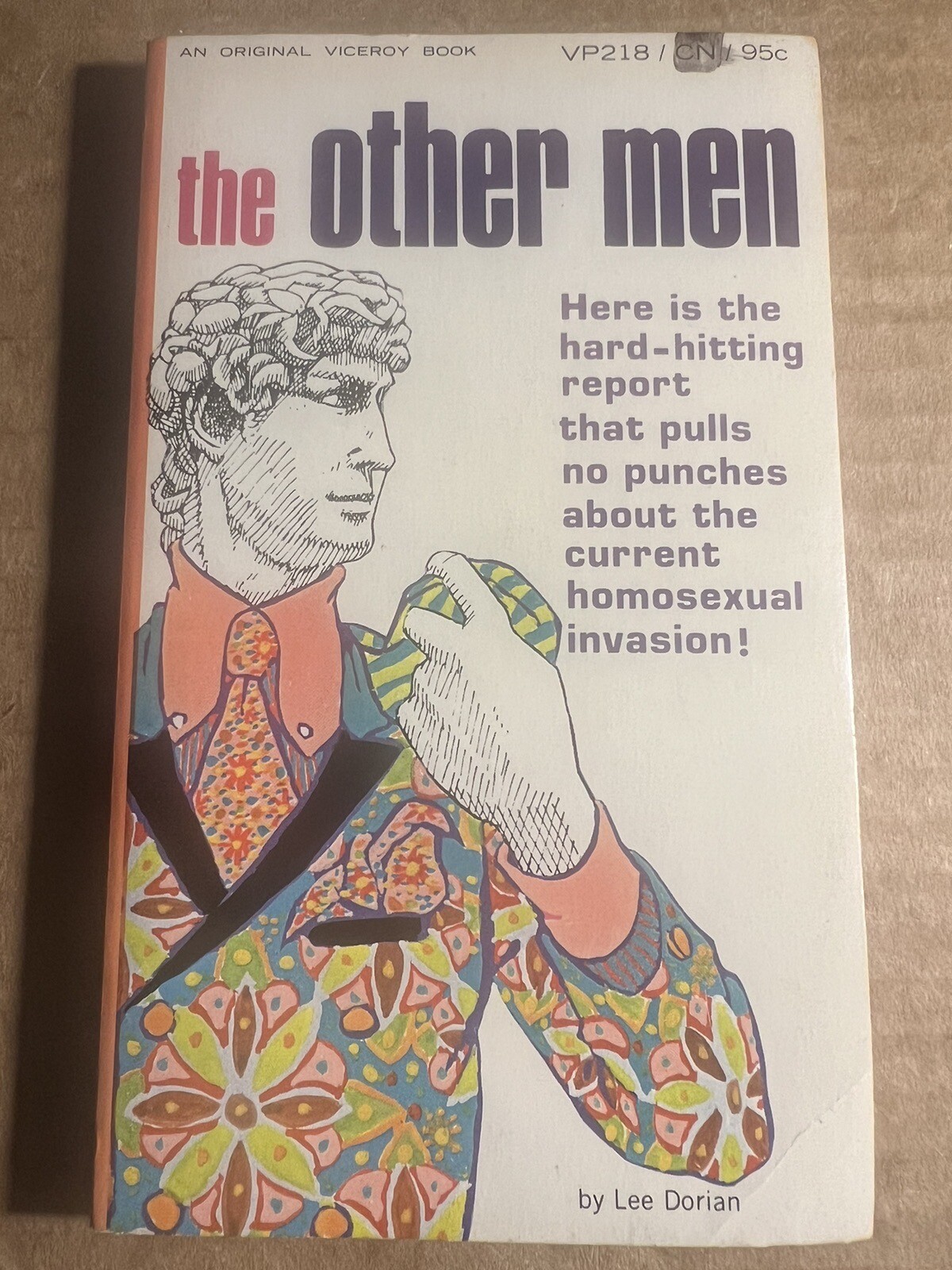 THE OTHER MEN 1966 VINTAGE PULP NOVEL GAY INTEREST VICEROY BOOKS VP218 RARE