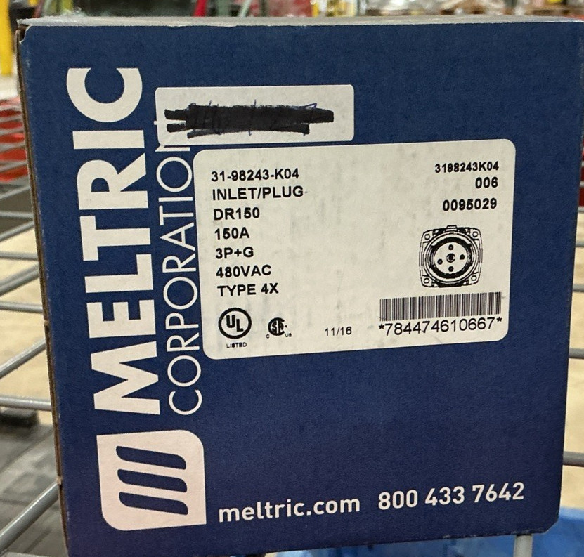 MELTRIC 31-98243-K04 150A MALE CONNECTOR MELTRIC 31-98243-K04 150A MALE CONNECTOR