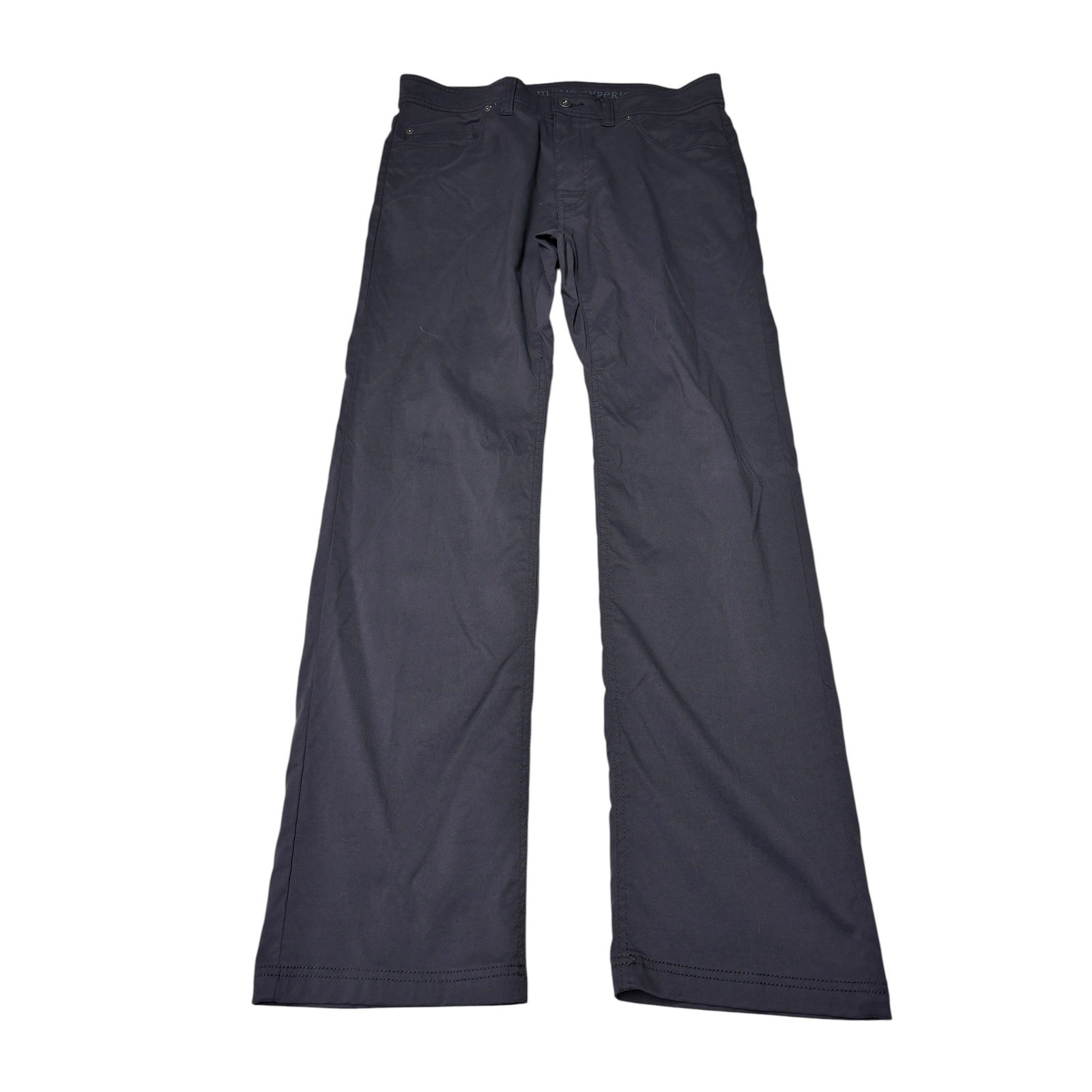 Prana Brion Slim Fit Pants Mens 34x32 Charcoal Grey Nylon Stretch M4BN32312