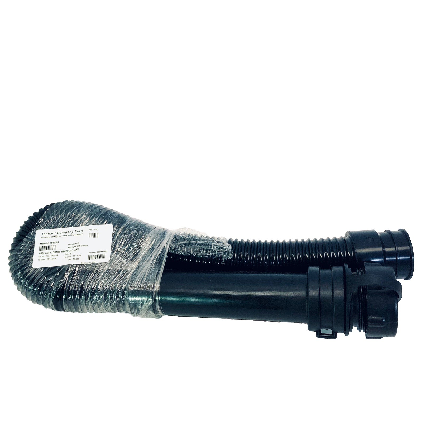 Tennant Company Hose Assy Drain Recovery Tank 9017793