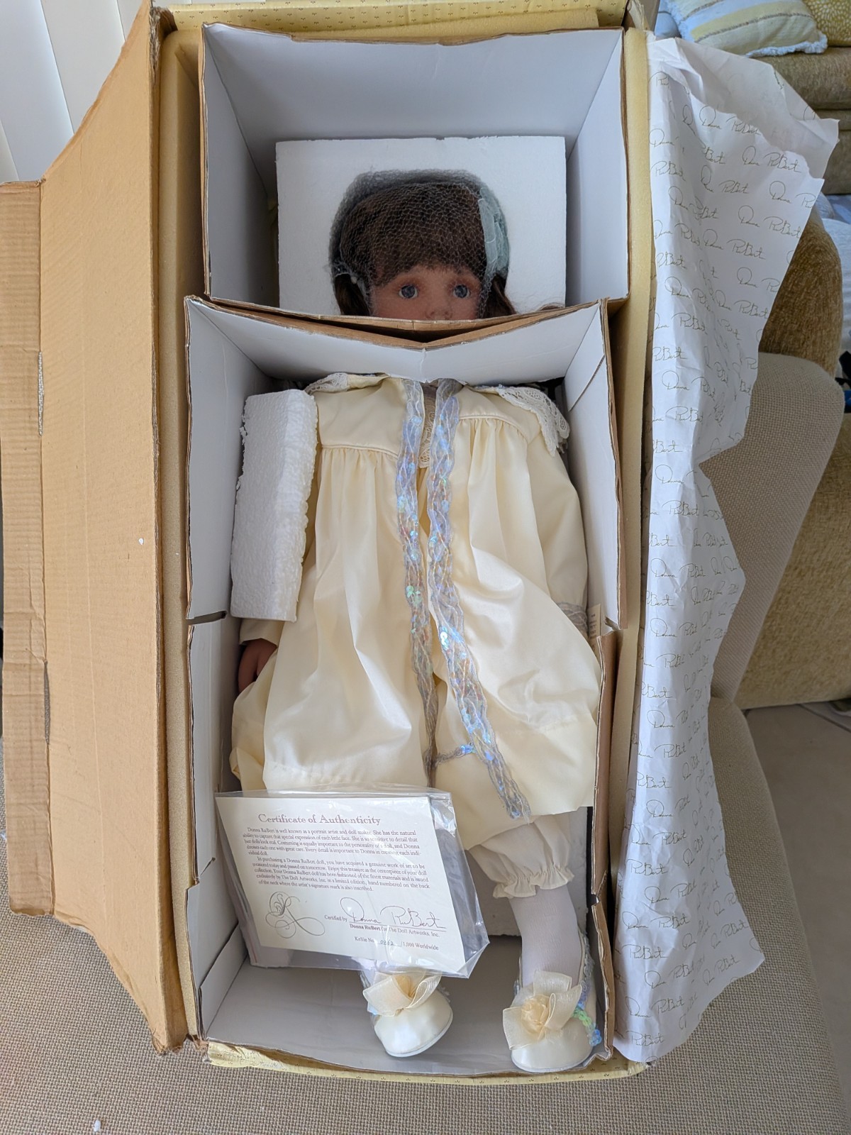 Donna Rubert Porcelain Doll Kellie Toddler Artist Doll Limited Edition 