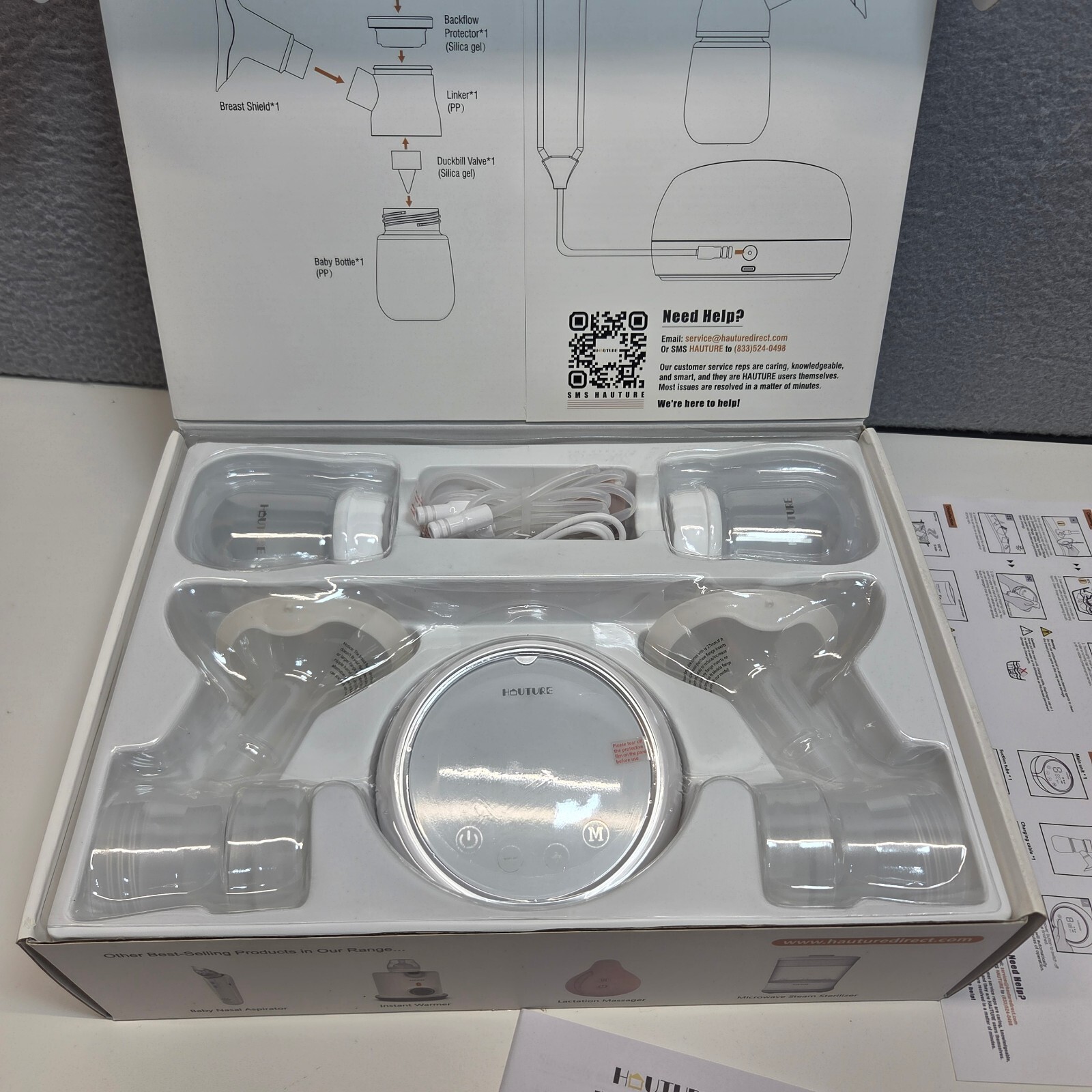 Hauture Electric Breast Pump Double GLE9 NEW Hauture Electric Breast Pump Double GLE9 NEW