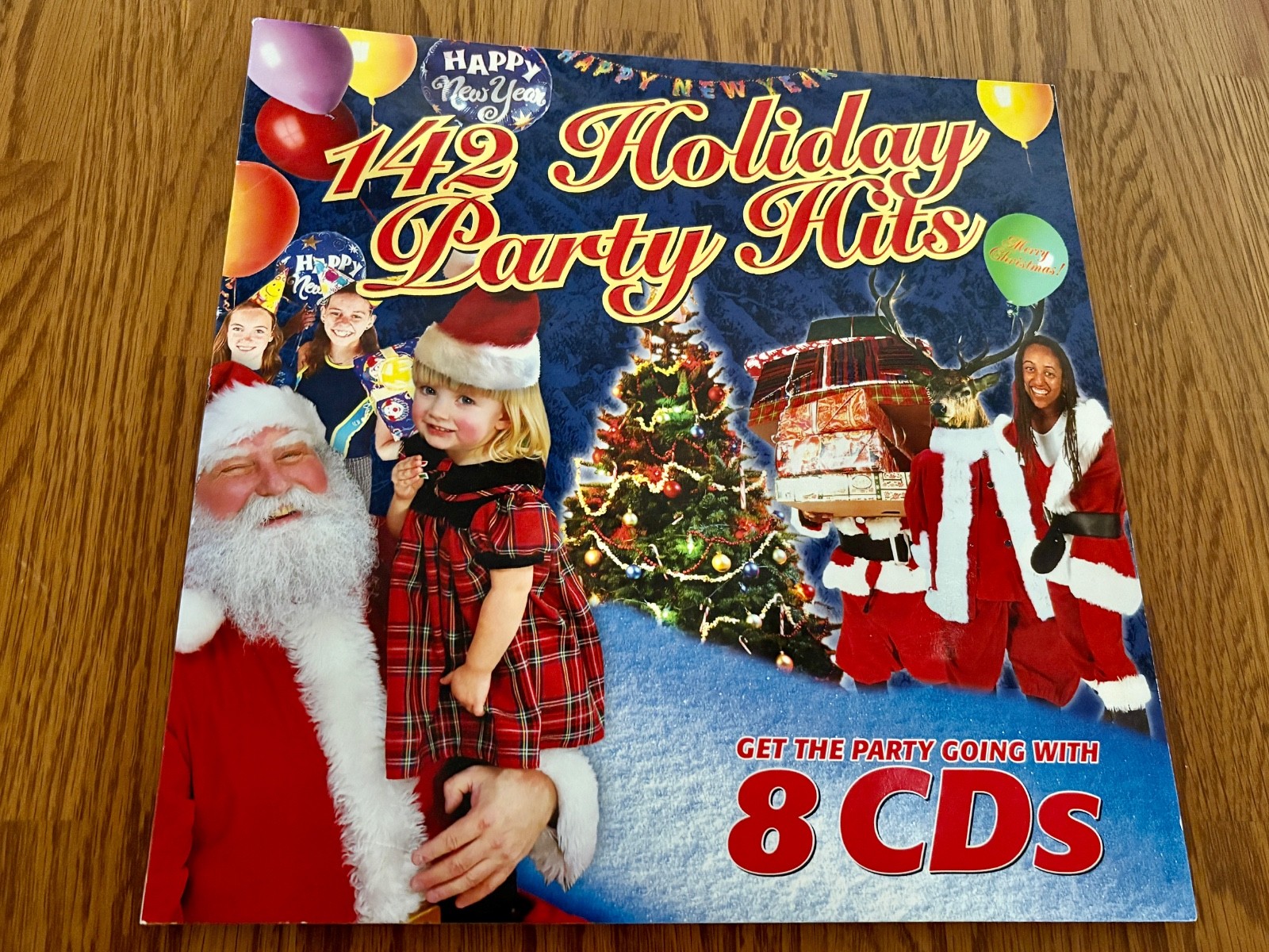 142 Holiday Party Hits with 8 CD\'s, w/Recipe For Gingerbread Men, Trivia & More