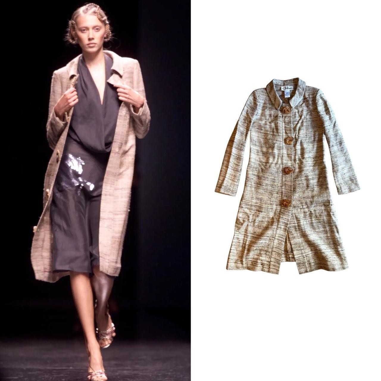 Vintage Chloé 2001 S/S by Stella McCartney Horse Button Coat