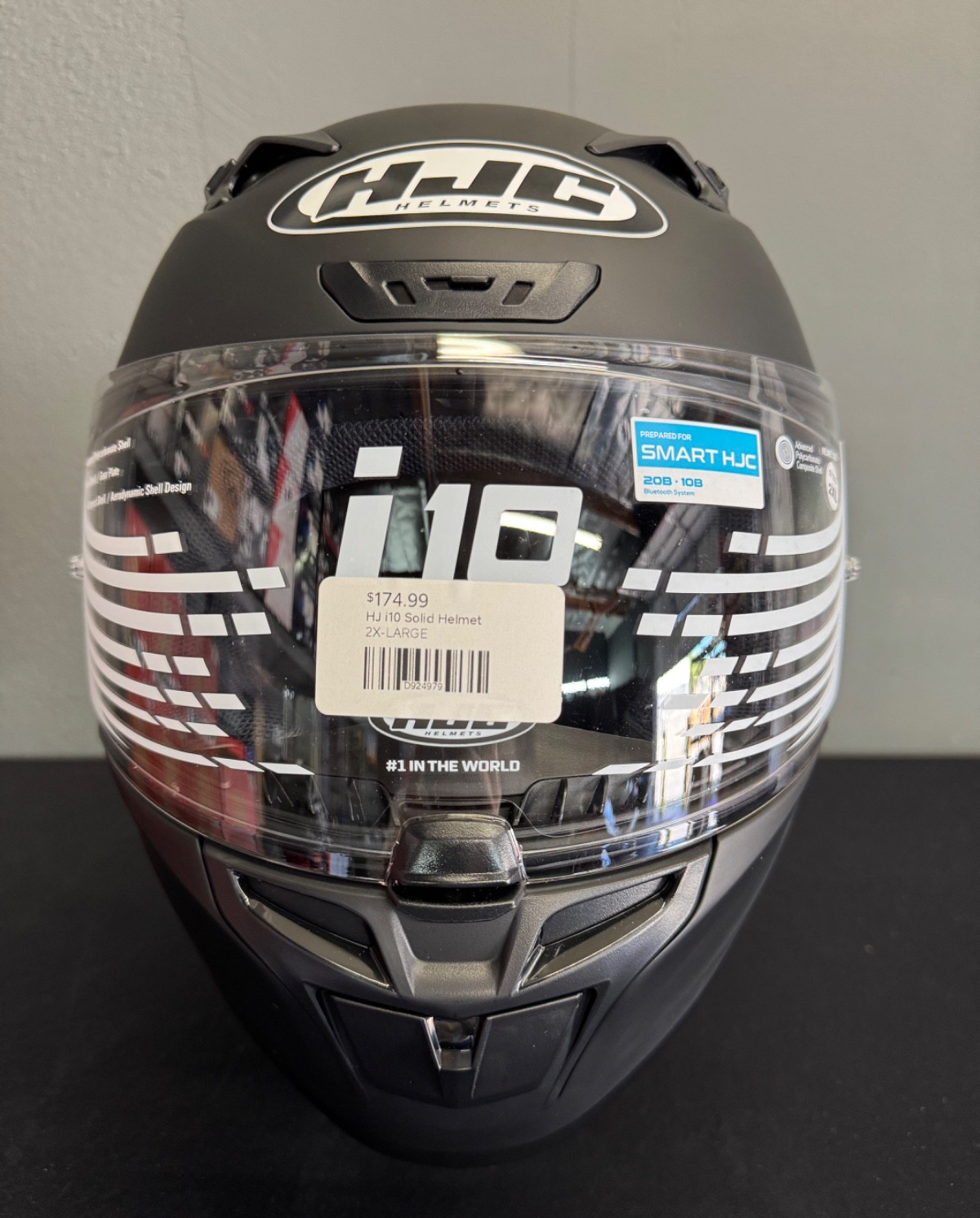 HJC i10 2XL Motorcycle Helmet Matte Black Full Face DOT SNELL NIB