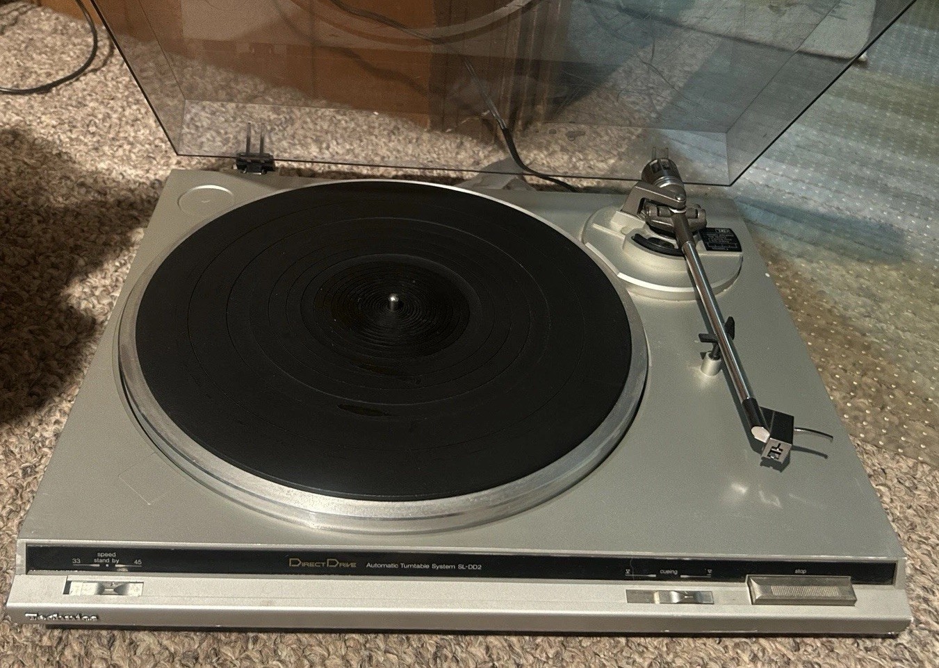 Vintage Technics Turntable Direct Drive Automatic Sl-dd2 Dust Cover REPAIR VIDEO Vintage Technics Turntable Direct Drive Automatic Sl-dd2 Dust Cover REPAIR VIDEO