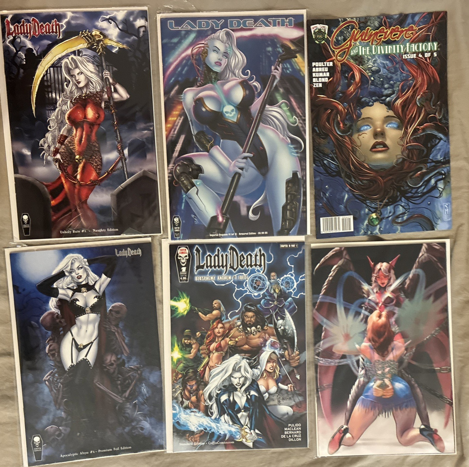 73 Comic Book Lot: Lady Death, Zenescope, White Widow, indie publishers 73 Comic Book Lot: Lady Death, Zenescope, White Widow, indie publishers