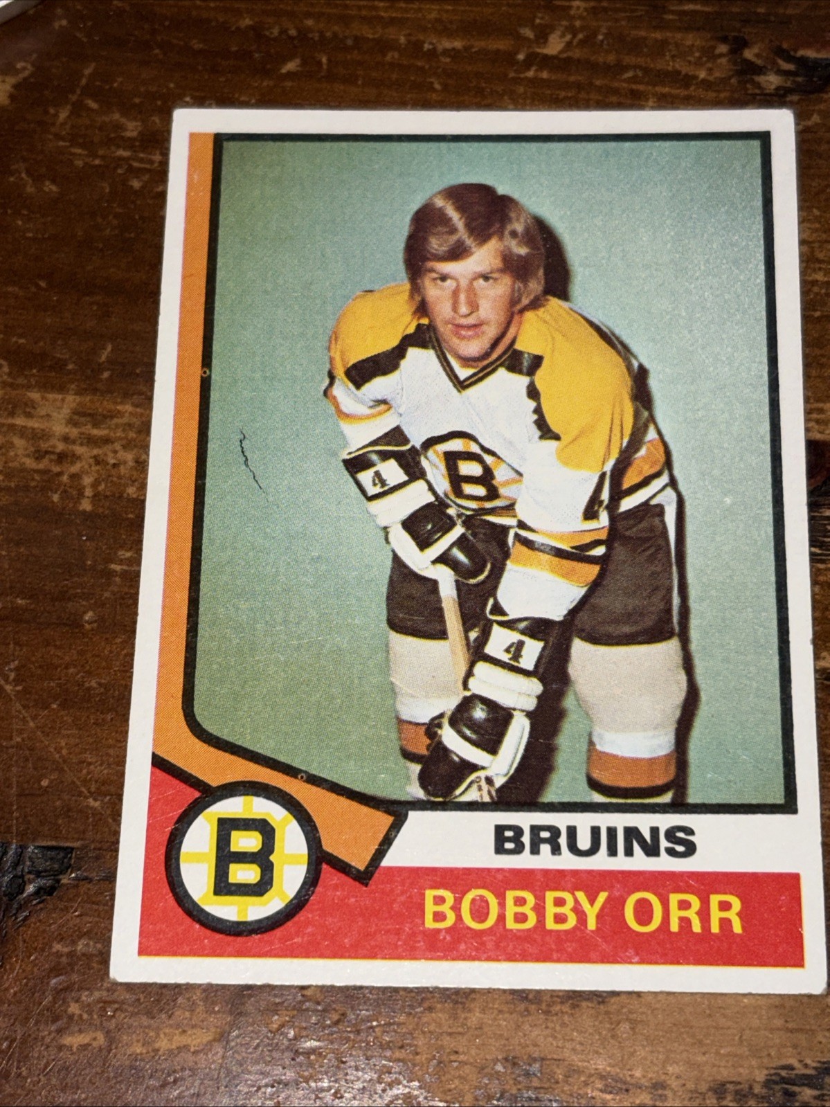 1974 Topps Bobby Orr #100 Boston Bruins Vintage NHL Hockey HOF Card 1974 Topps Bobby Orr #100 Boston Bruins Vintage NHL Hockey HOF Card
