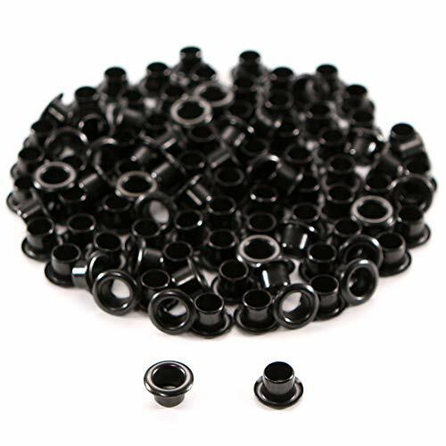 (#8-6) - (1/4in) - Black Kydex Holster Eyelets - (25, 50, 100 Qty.) - (USA Made) (#8-6) - (1/4in) - Black Kydex Holster Eyelets - (25, 50, 100 Qty.) - (USA Made)
