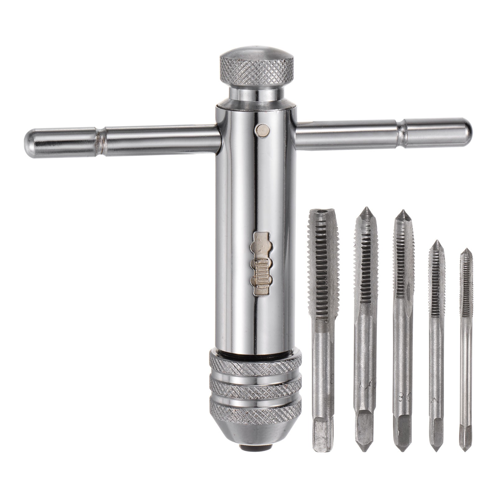 5sets M3 M4 M5 M6 M8 Metric Thread Taps M3-M8 Short T-Handle Ratchet Tap Wrench 5sets M3 M4 M5 M6 M8 Metric Thread Taps M3-M8 Short T-Handle Ratchet Tap Wrench
