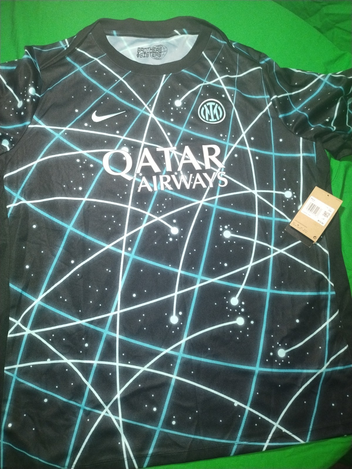 Nike Inter Milan 2XL Pre-Match Jersey Italy Academy Club IF3969-011 NWT Nike Inter Milan 2XL Pre-Match Jersey Italy Academy Club IF3969-011 NWT