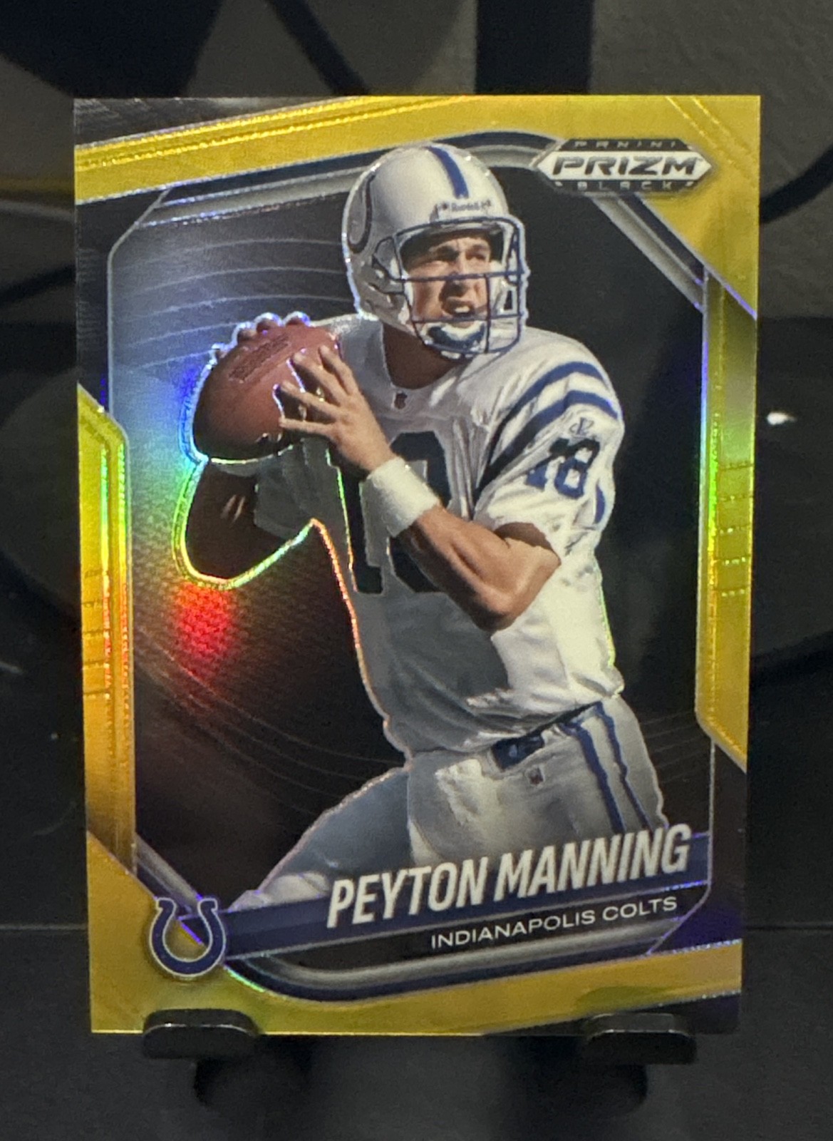 2025 Panini Prizm Black - Peyton Manning #71 Gold Prizm /10 2025 Panini Prizm Black - Peyton Manning #71 Gold Prizm /10
