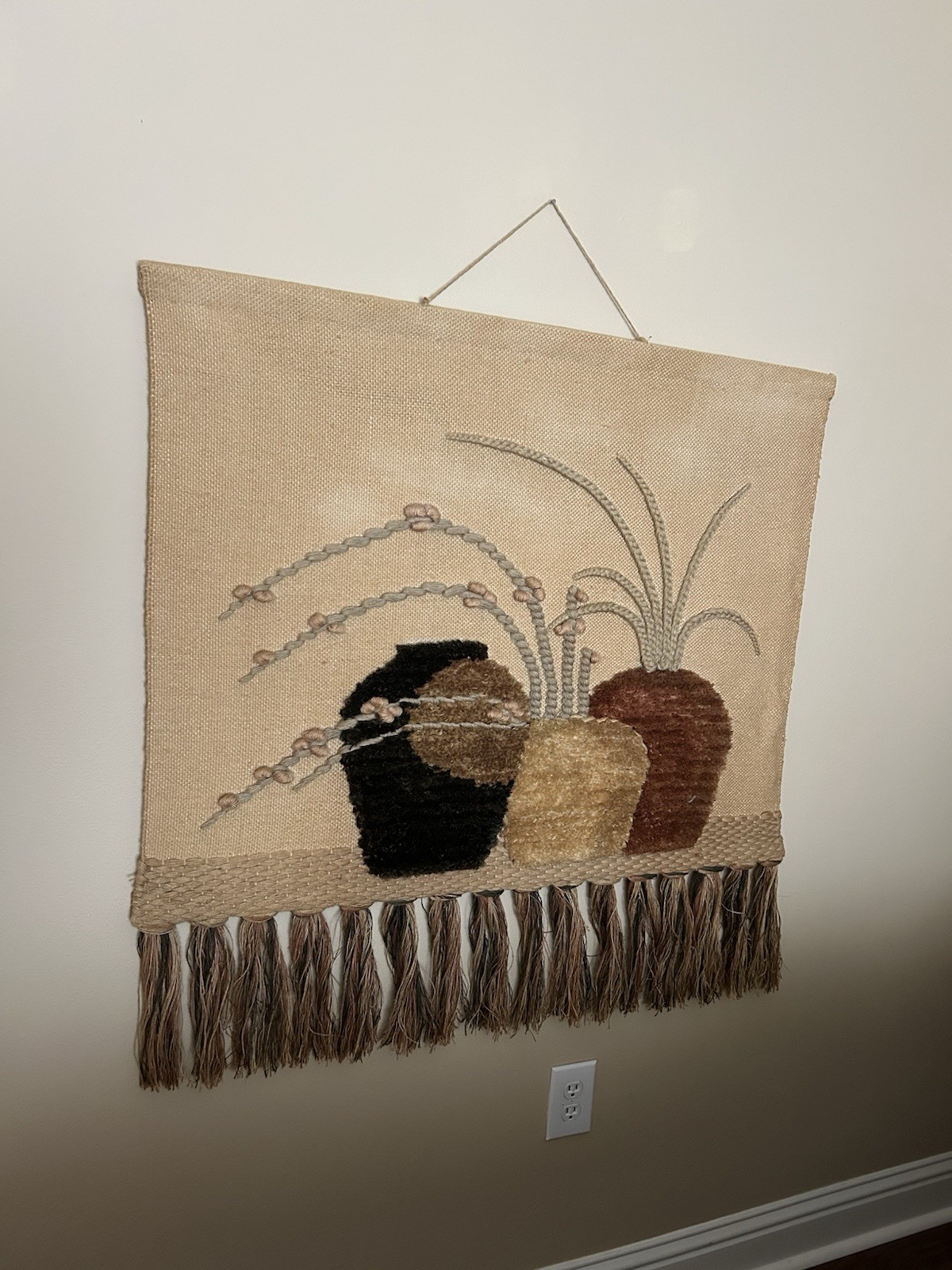 ICA Vintage 1987 Don Freedman Style Macrame 3D WALL HANGING TAPESTRY 40 x 40 ICA Vintage 1987 Don Freedman Style Macrame 3D WALL HANGING TAPESTRY 40 x 40
