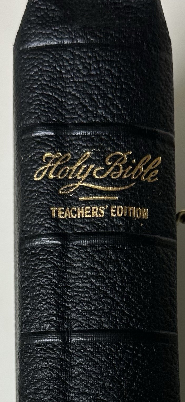 Antiq Leather Nelson & Sons Bible KJV Norwood Press Teachers\' Ed. Dict & Concord Antiq Leather Nelson & Sons Bible KJV Norwood Press Teachers\' Ed. Dict & Concord