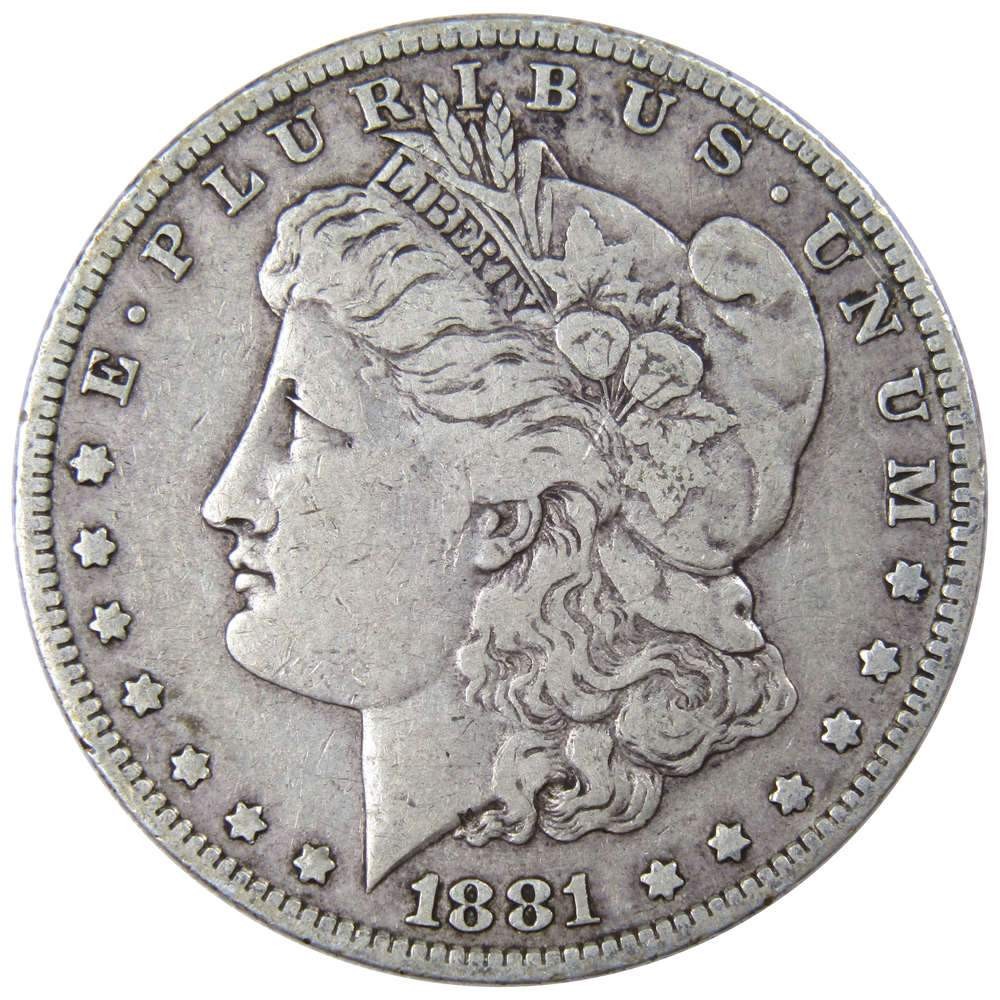 1881 O Morgan Silver Dollar F Fine $1 Coin Collectible