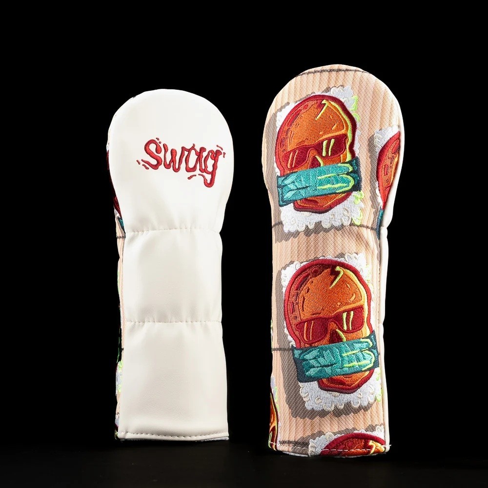 RARE NEW Swag Golf Masubi Skulls Fairway Headcover RARE NEW Swag Golf Masubi Skulls Fairway Headcover