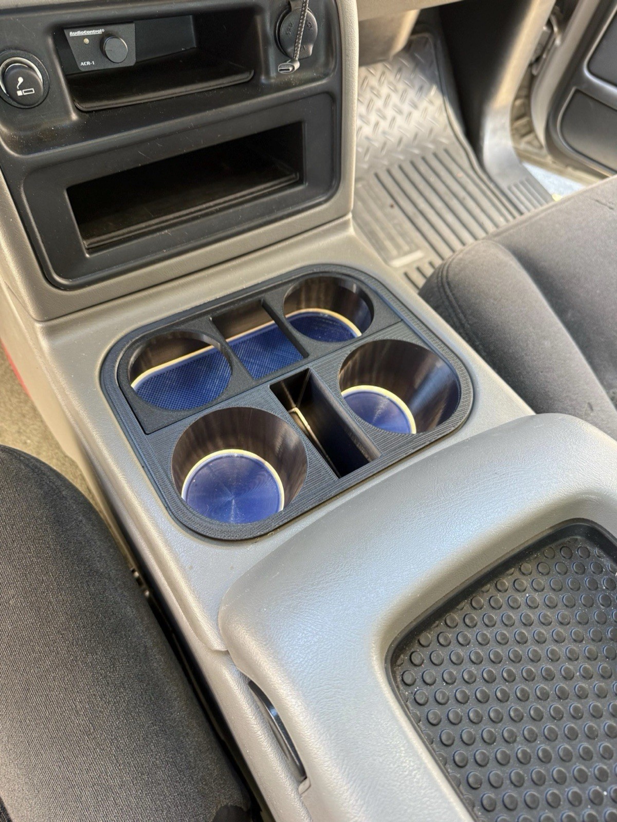LED Backlit Cup Holder Upgrade 2003-2007 Silverado Tahoe Suburban Yukon Sierra