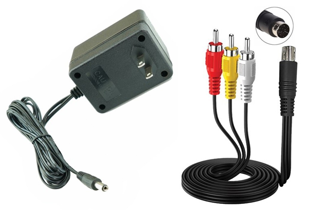 Audio AV RAC Cable Cord Adapter+AC Power Supply For SEGA Genesis 2 & 3 1631 1461 Audio AV RAC Cable Cord Adapter+AC Power Supply For SEGA Genesis 2 & 3 1631 1461