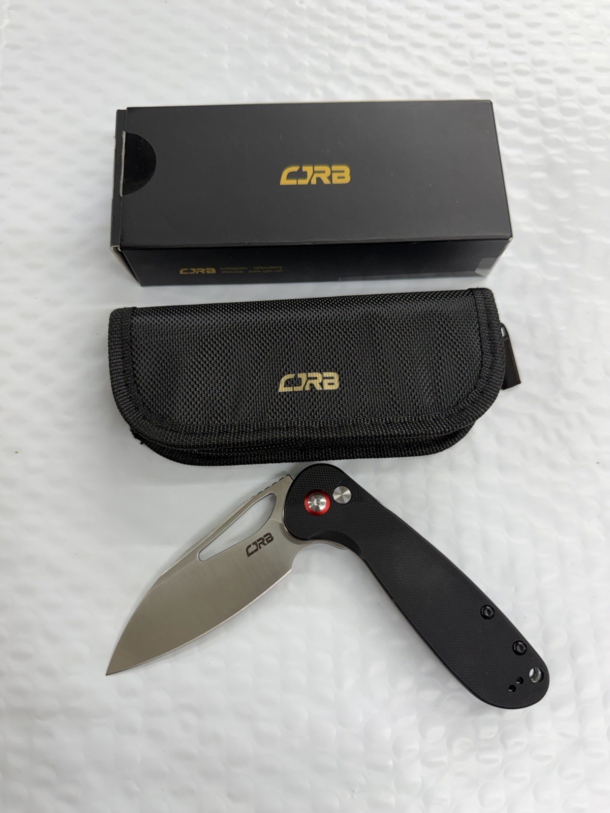 CJRB J1926 LAGO Folding Pocket Knife 3.41\'\' PVD AR-RPM9 Blade G10 Scales CJRB J1926 LAGO Folding Pocket Knife 3.41\'\' PVD AR-RPM9 Blade G10 Scales