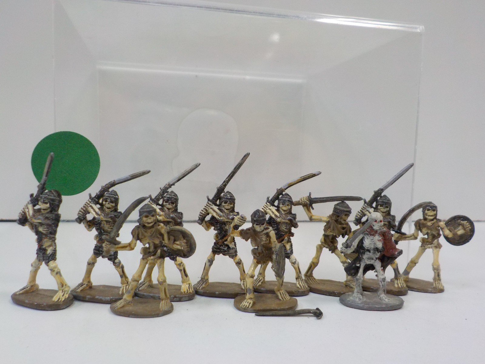 G829 Vintage metal ral partha D&D undead Skeleton metal miniatures lot 1986
