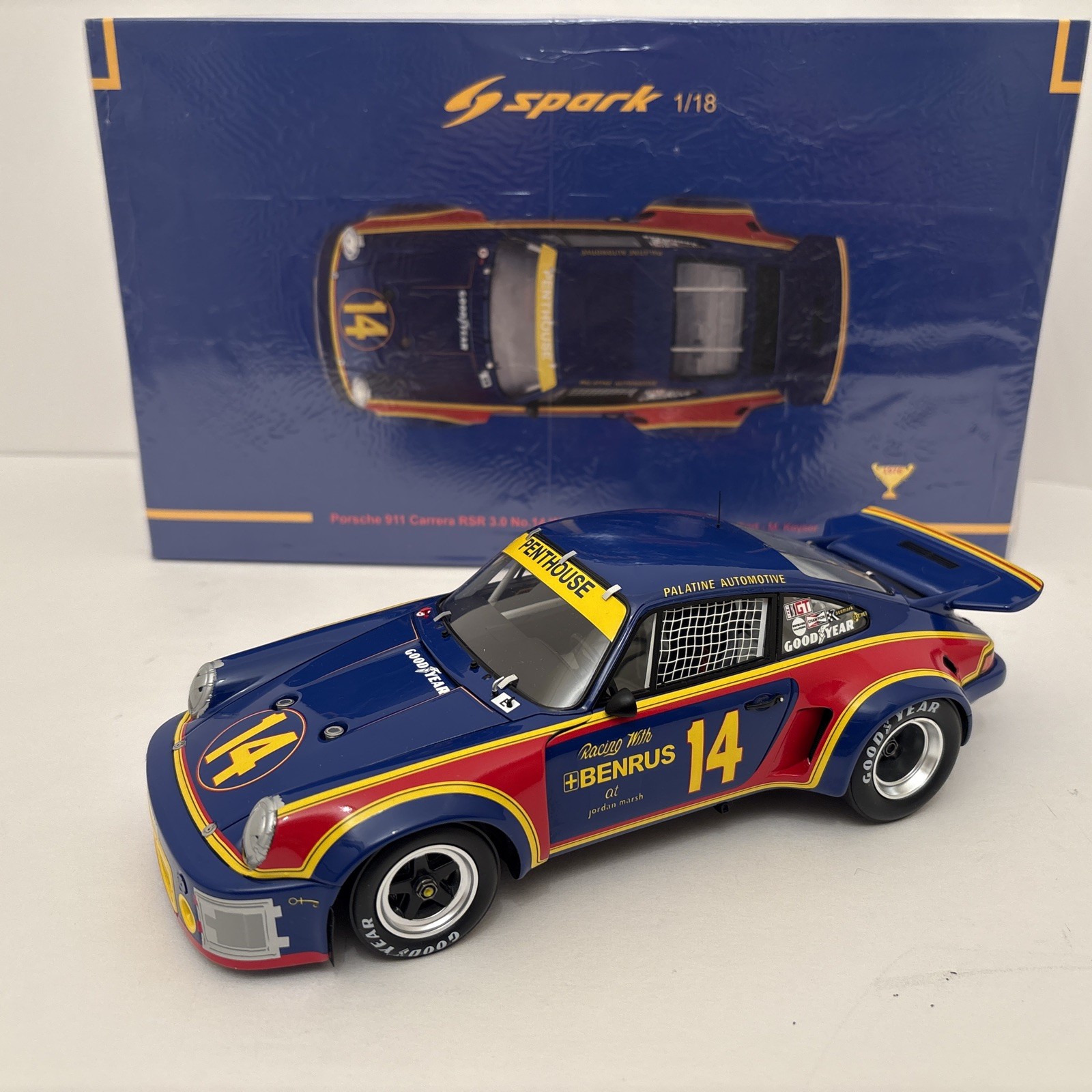 Spark Porsche RSR 3.0 Sebring ‘75 Win Holbert/Keyser  Ltd Ed 1:18 EX MINT