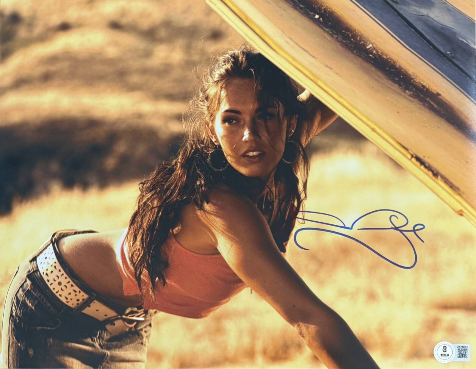 Megan Fox Authentic Signed 11x14 Photo Transformers BAS Beckett Witnessed