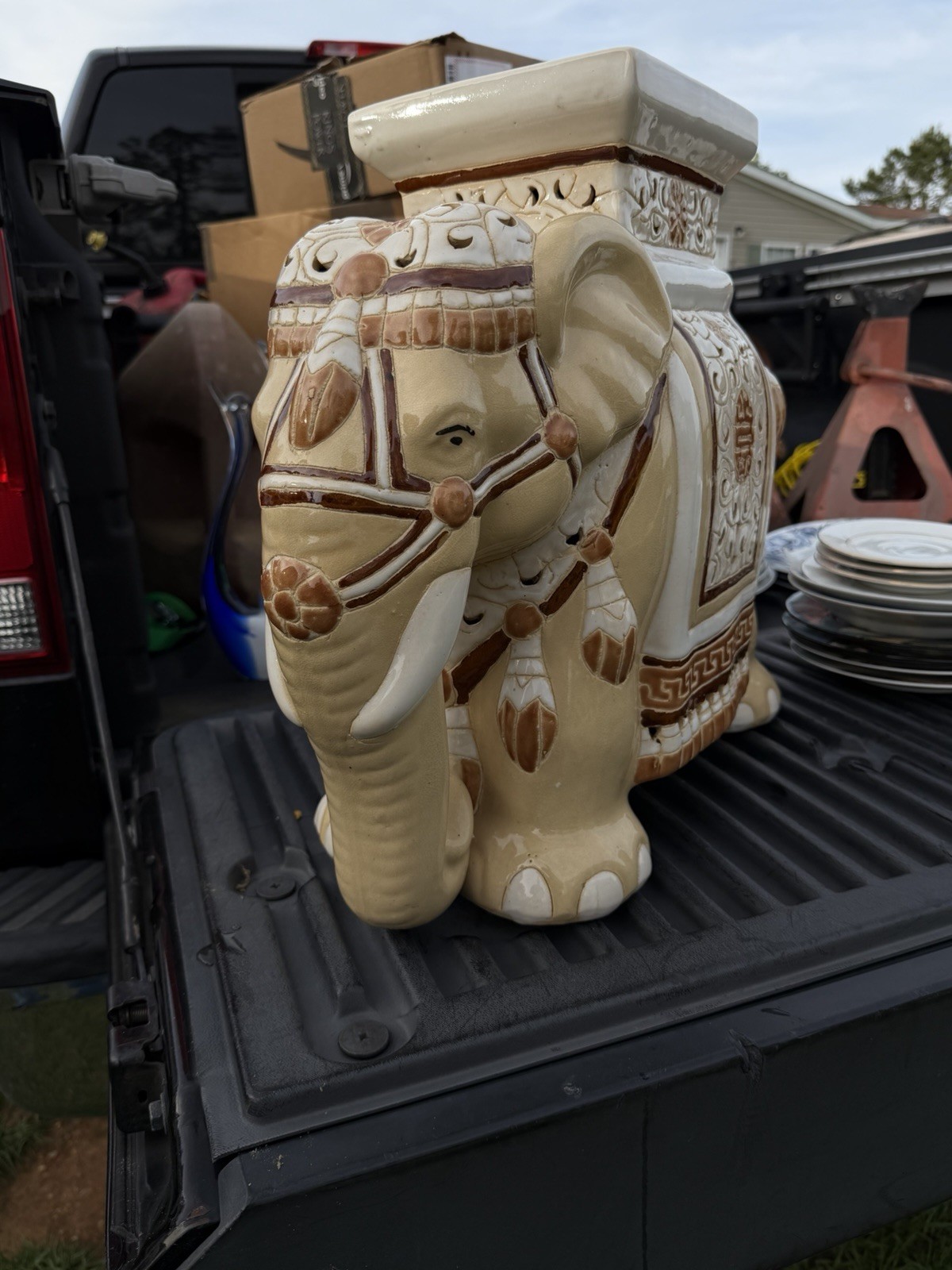 Vintage Vietnamese Porcelain Elephant Vintage Vietnamese Porcelain Elephant