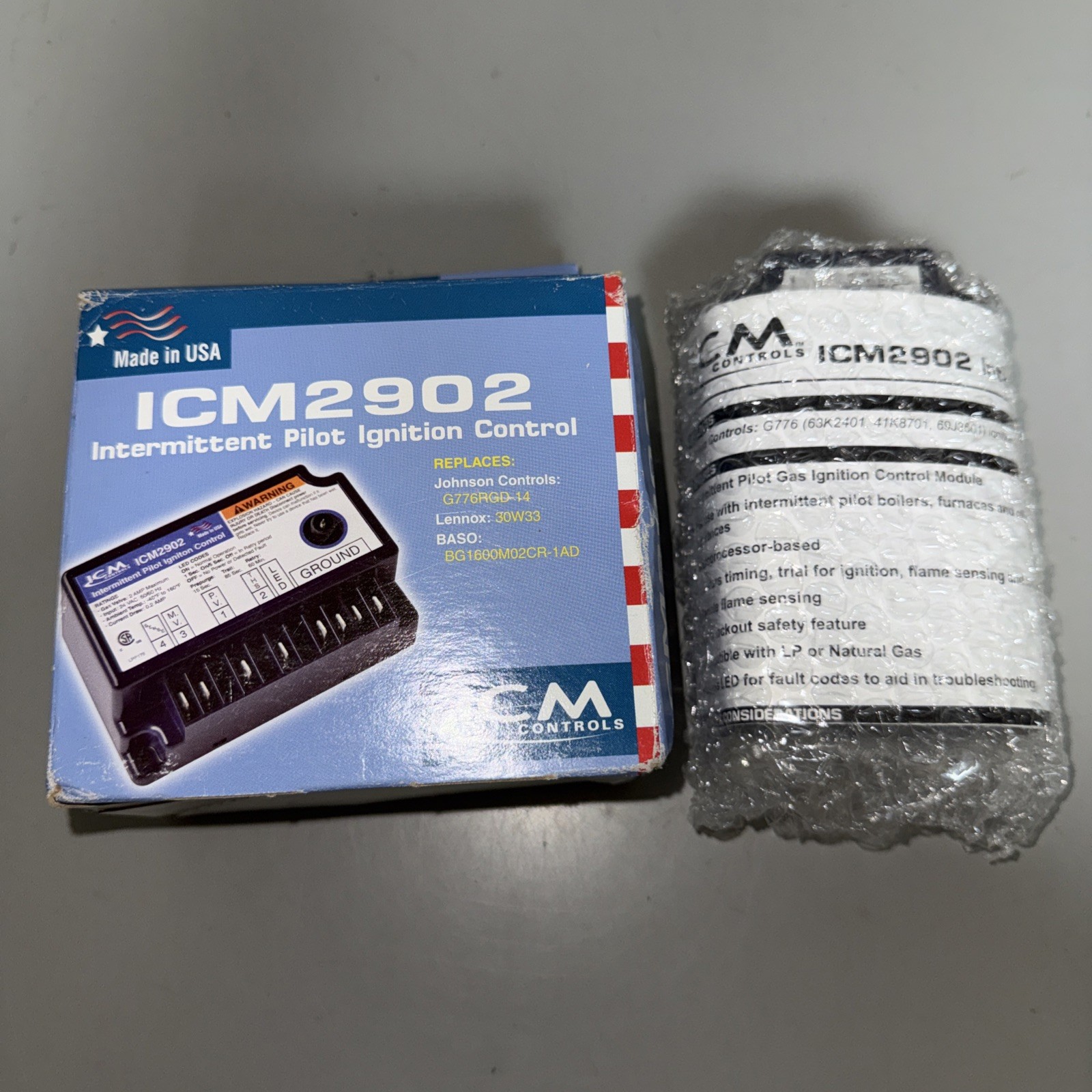 ICM ICM2902 24V Pilot Ignition Control Lennox 30W33 Johnson G776 Robertshaw 735L