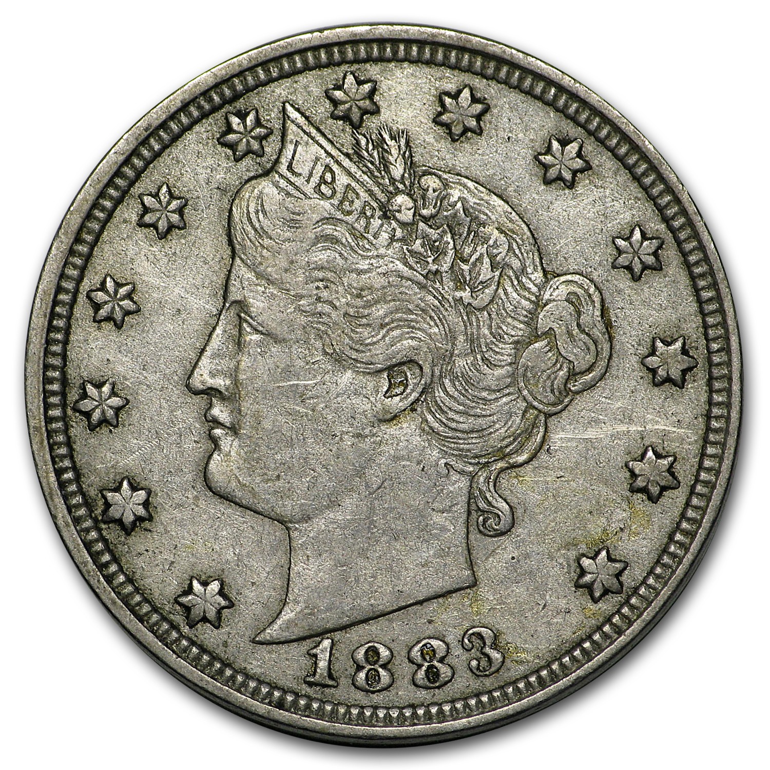 1883 Liberty Head V Nickel No Cents XF 1883 Liberty Head V Nickel No Cents XF