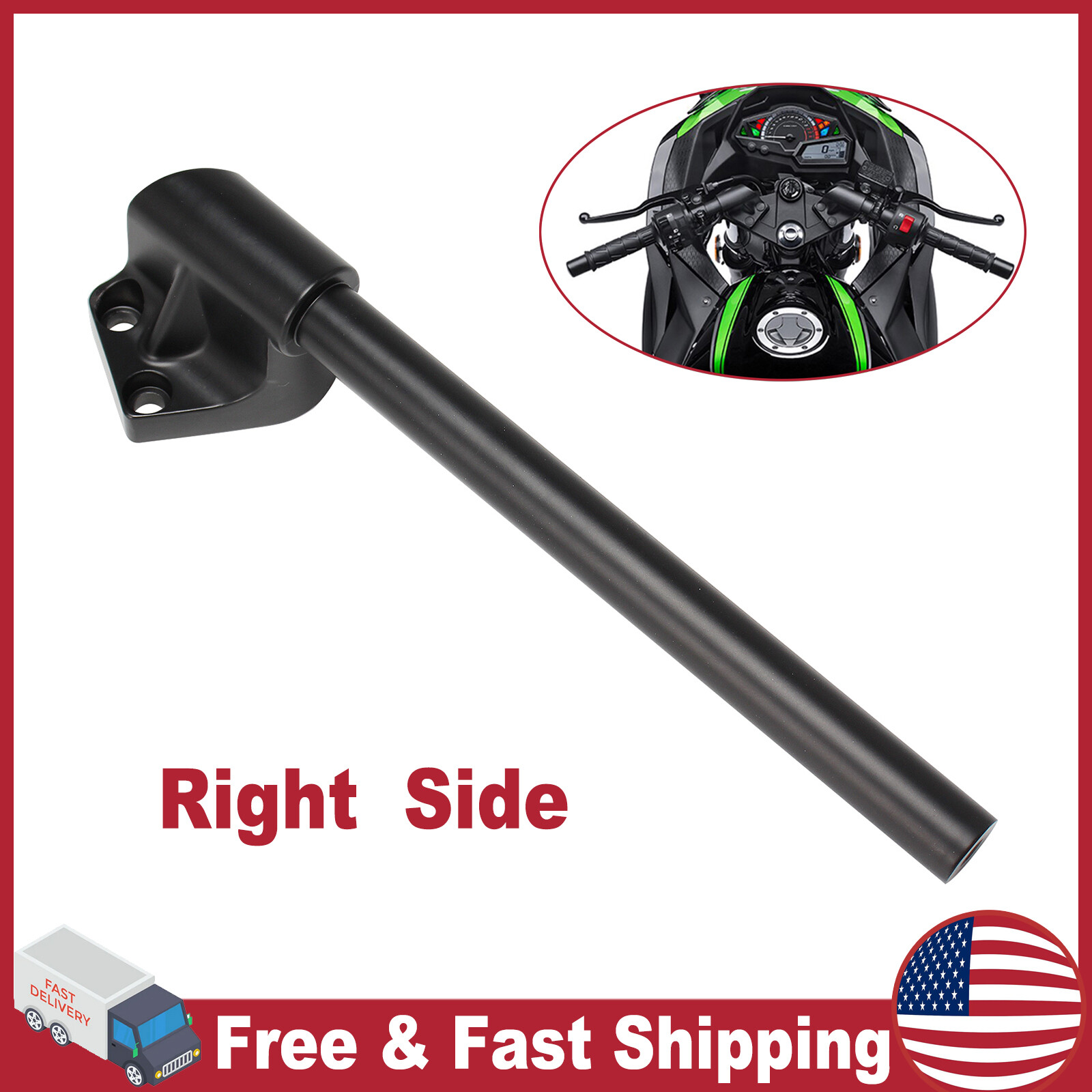 Right Handlebar For Kawasaki Ninja 300 300R 13-17 Ninja 250 250R EX250 2008-2012