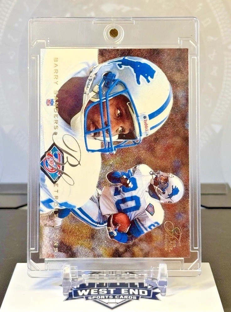 BARRY SANDERS 1995 Fleer FLAIR PREVIEW #10 Lions HOF NM-MINT RARE CHASE 💥