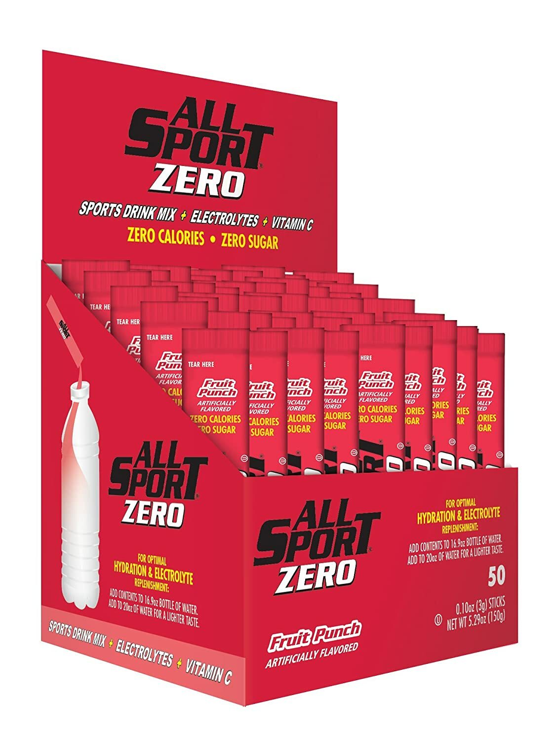 All-Sport Zero - Sports Drink Sticks - 50 Count