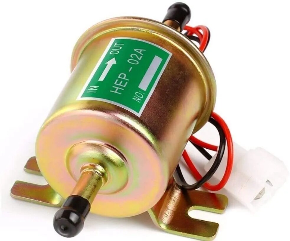 Pressure Electric Fuel Pump Inline Low 12V HEP-02A Universal 4-7 PSI Gas Diesel Pressure Electric Fuel Pump Inline Low 12V HEP-02A Universal 4-7 PSI Gas Diesel
