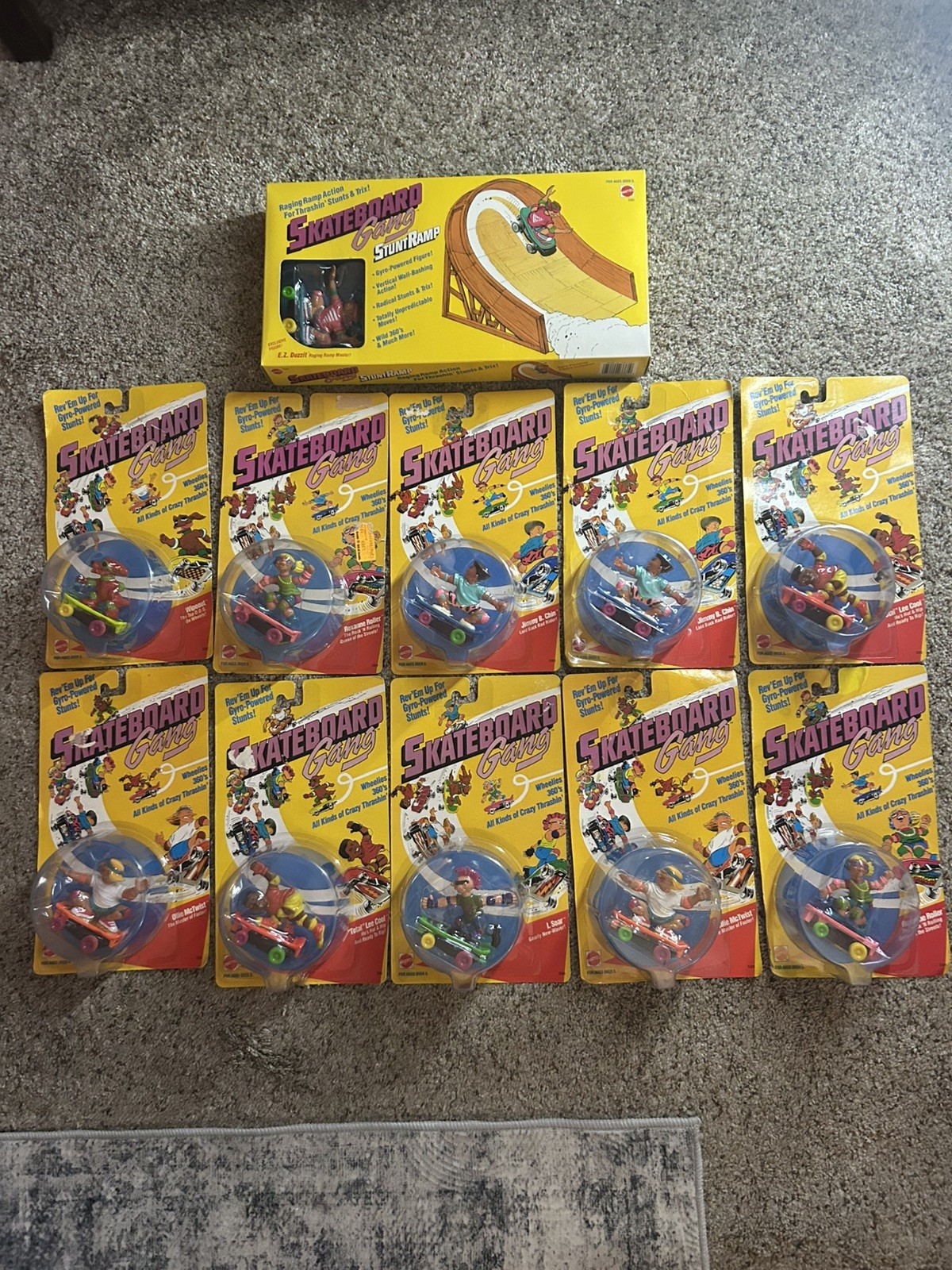 Vintage 1986 Mattel Skateboard Gang Skate Stunt Ramp 10pc set NIP with receipt  Vintage 1986 Mattel Skateboard Gang Skate Stunt Ramp 10pc set NIP with receipt 