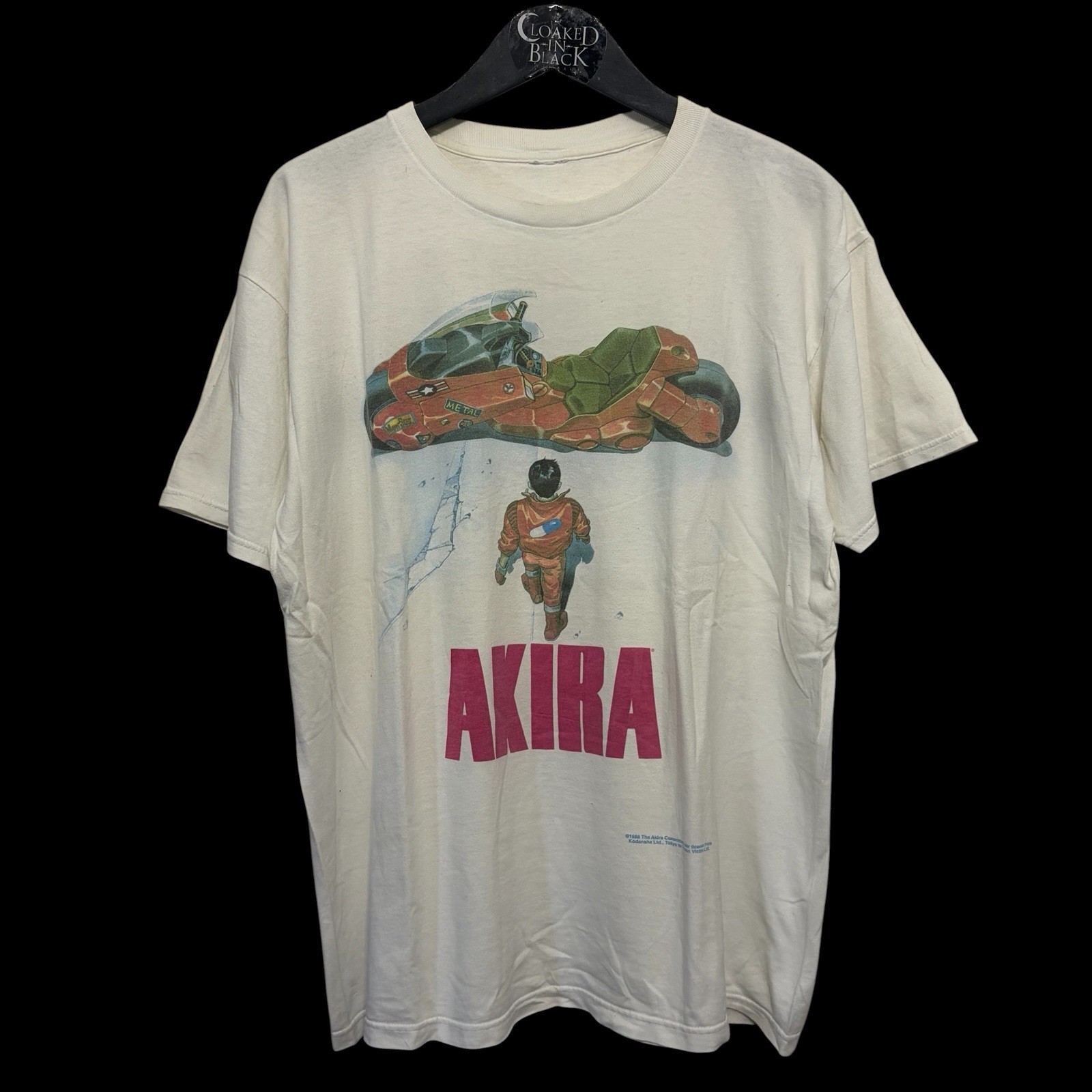 1988/1990’s RARE VINTAGE AKIRA KANEDA BIKE WALK T SHIRT XL 1988/1990’s RARE VINTAGE AKIRA KANEDA BIKE WALK T SHIRT XL