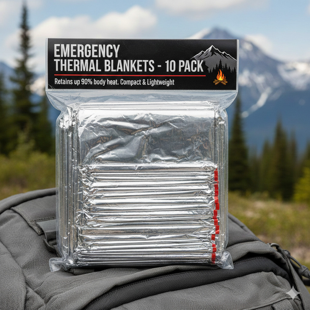 10 Pack Emergency Blankets Mylar Thermal Blanket 83\ 10 Pack Emergency Blankets Mylar Thermal Blanket 83\