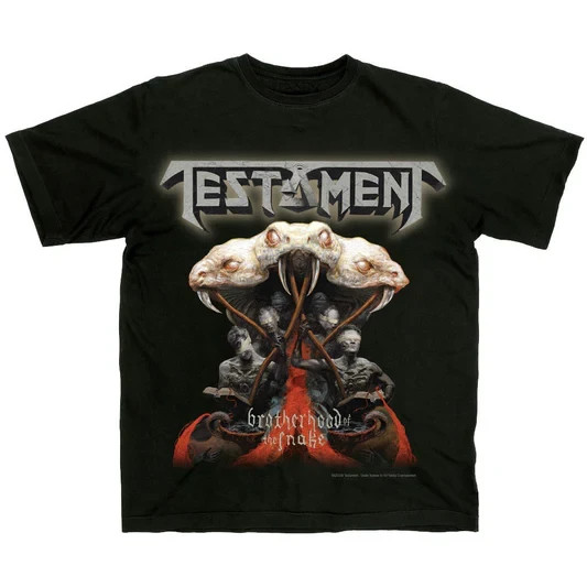 Testament Classic Bay Area Thrash Metal Band Black Music Fan T-Shirt