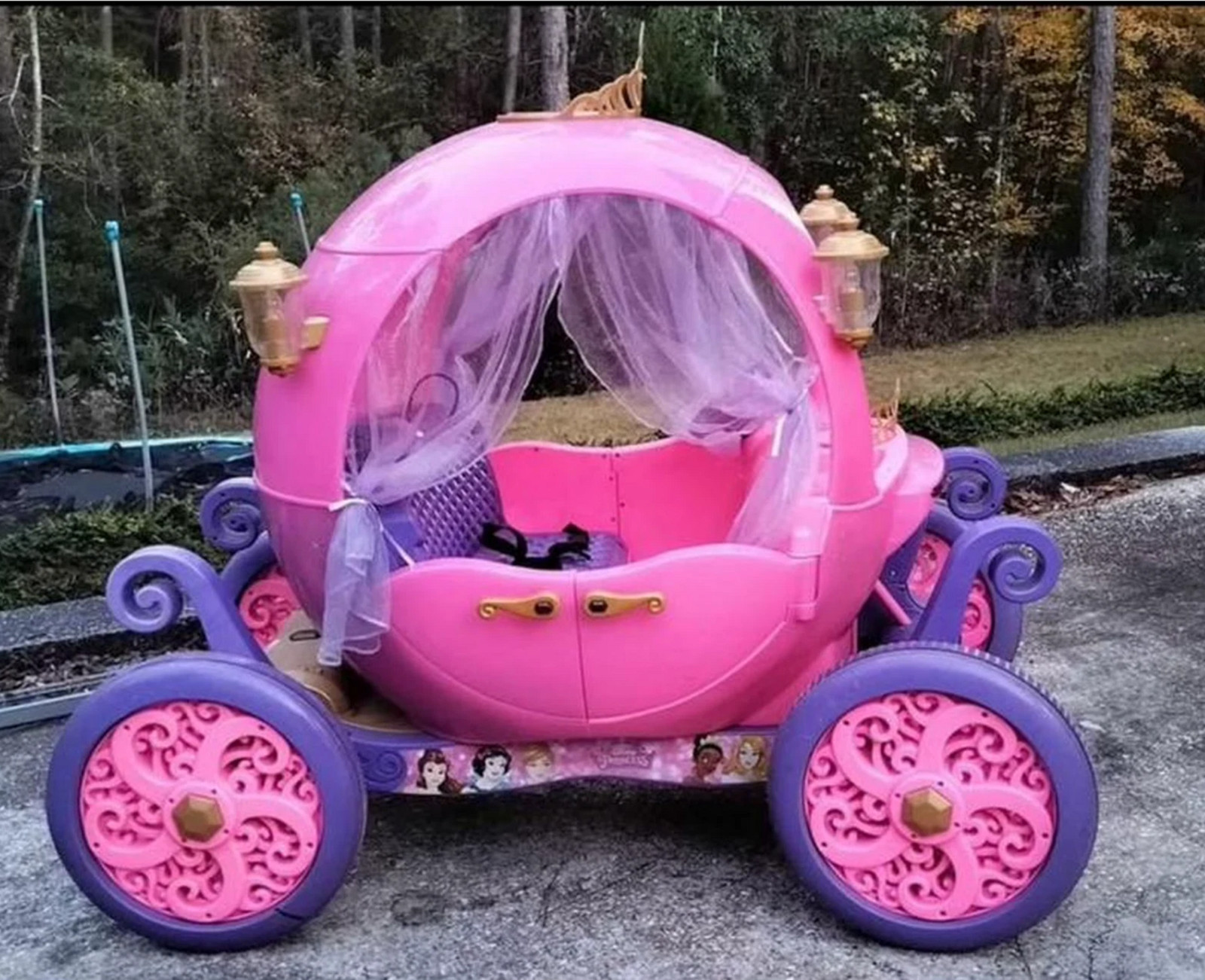 Enchanted Disney Princess Ride-On Carriage 24V W/ Sounds & Remote GIFT For Girls Enchanted Disney Princess Ride-On Carriage 24V W/ Sounds & Remote GIFT For Girls