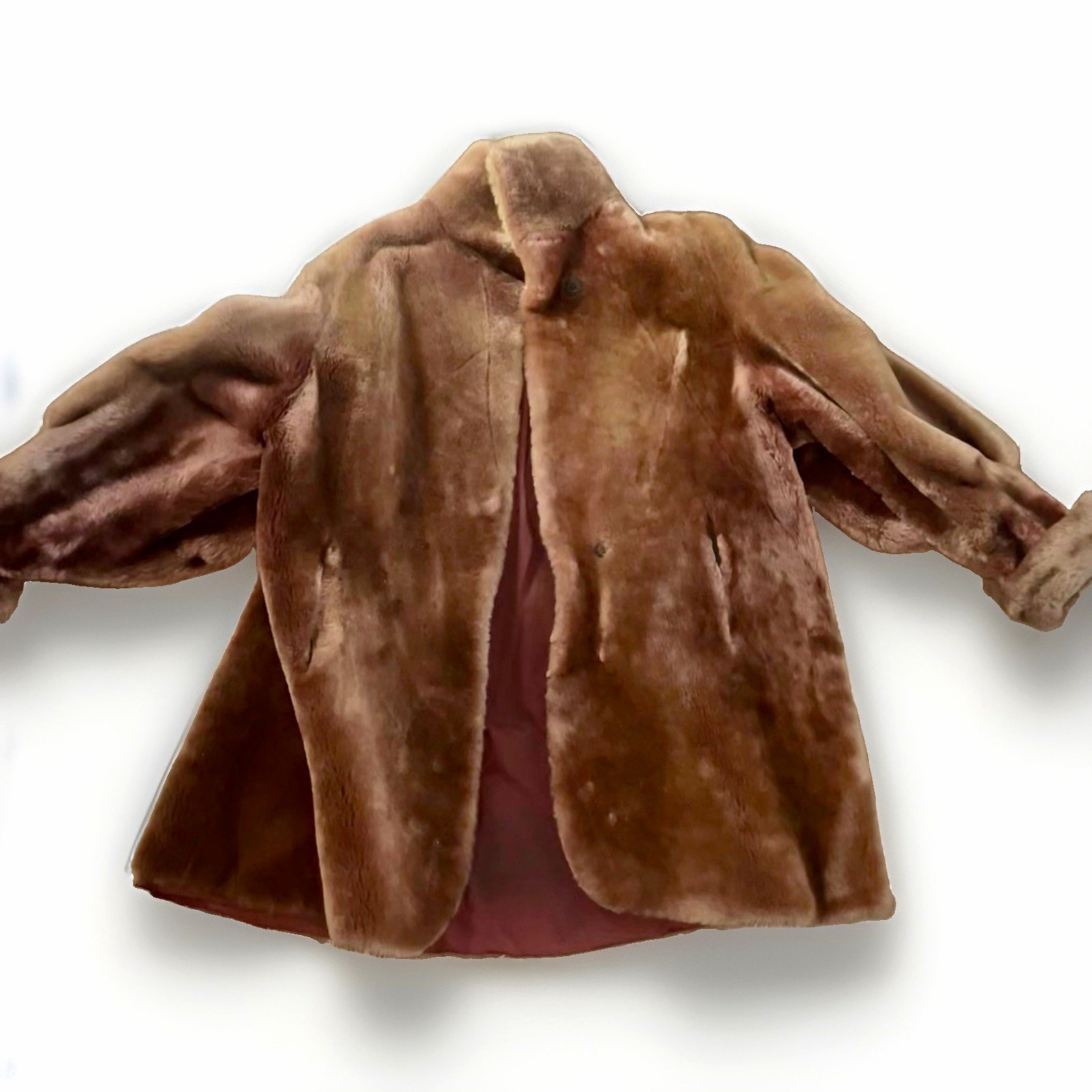 Vintage 1950s Annis Furs, Genuine Laskin Mouton Lamb Fur Coat Vintage 1950s Annis Furs, Genuine Laskin Mouton Lamb Fur Coat