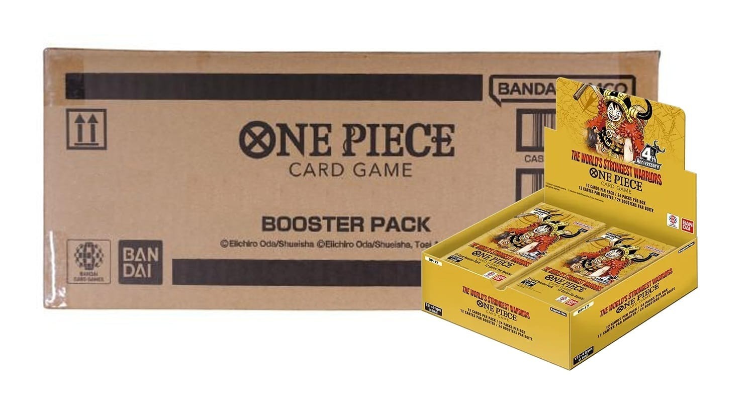 SEALED CASE 12x One Piece: The World\'s Strongest Warriors (OP-17) Booster Box