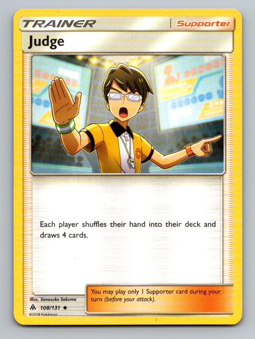 Judge 108/131 Uncommon Forbidden Light Pokemon Lightly Played Judge 108/131 Uncommon Forbidden Light Pokemon Lightly Played